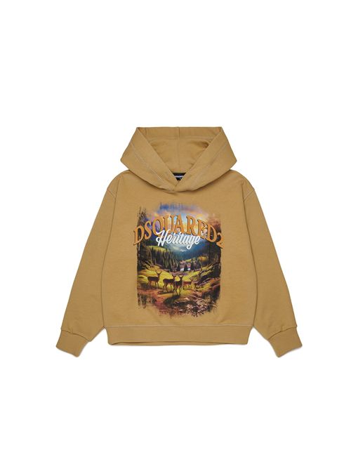 Felpa, unisex, logata. DSQUARED2 | DQ3420 D0AISDQ776